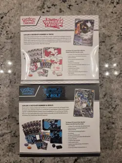 Pokemon Black Bolt + White Flare Pokemon Center Elite Trainer Box ETB - New Pair - Image 3