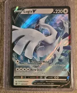 Pokemon Lugia v TCG SWSH301 Sword & Shield Black Star Promo Holo Card - Image 1