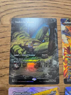 MTG TMNT Undercity Sewers Splinter of the Shadows Source Material Foil x4 NM - Image 2