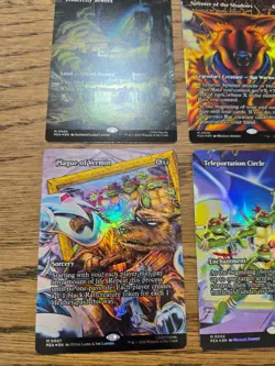 MTG TMNT Undercity Sewers Splinter of the Shadows Source Material Foil x4 NM - Image 4