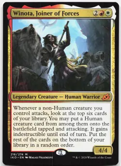 Winota, Joiner of Forces 216 NM Ikoria: Lair of Behemoths Magic: The Gathering - Image 1