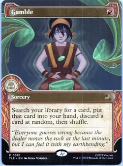 MTG Gamble 0312 TLE Showcase Avatar The Last Airbender Toph Non-Foil NM Magic - Image 1