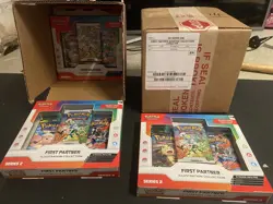 POKEMON FIRST PARTNER ILLUSTRATION COLLECTION SERIES 2 CASE of 6 & 6 Boxes - Image 1
