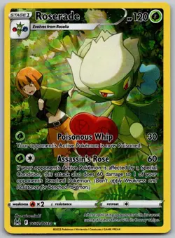 Roserade TG02/TG30 Holo Lost Origin Trainer Gallery Pokemon NM - Image 1