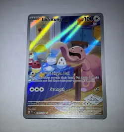 The Pokemon Company Lickitung 180/162 Illustration Rare Holo Full Art SV05 EN - Image 1