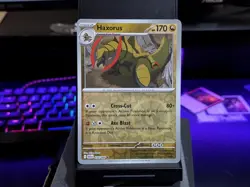 HAXORUS RARE REVERSE HOLO HOLO 070/086 SV: BLACK BOLT POKEMON NM - Image 1