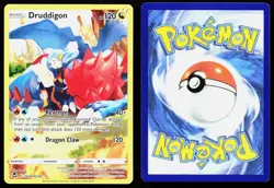 DRUDDIGON TG09/TG30 HOLO SILVER TEMPEST TRAINER GALLERY POKEMON MP - Image 3