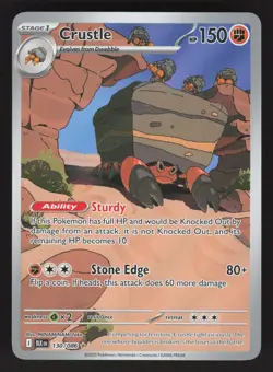 Crustle 130/086 Pokemon TCG SV: Black Bolt NM - Image 1