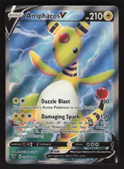 Ampharos V 171/185 Pokemon TCG SWSH04: Vivid Voltage NM - Image 1