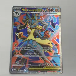 Pokemon TCG Mega Evolution Lucario EX 160/132 Full Art Ultra Rare - Image 2