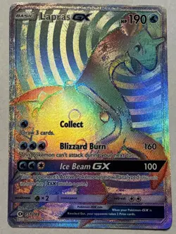 Lapras GX Rainbow Holo 151/149 Sun & Moon Pokemon NM/M - Image 1
