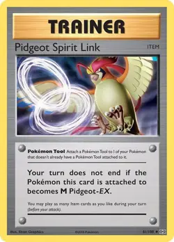Pidgeot Spirit Link 81/108 XY - Evolutions NM Pokemon TCG - Image 1