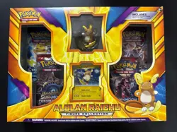 Pokemon TCG: 2018 Alolan Raichu Figure Collection Box Sealed W/Evolutions NFS - Image 1