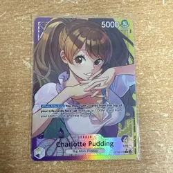 One Piece TCG Charlotte Pudding OP08-058 Alt Art Leader Two Legends NM English - Image 1