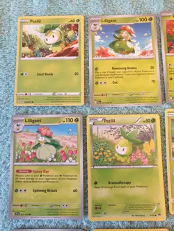 PETILIL & LILLIGANT BUNDLE OF POKEMON CARDS - Image 2