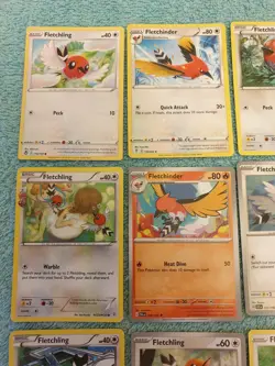 FLETCHLING & FLETCHINDER BUNDLE OF POKEMON CARDS - Image 2