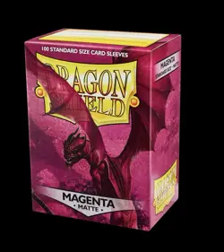 Dragon Shield 100 Standard Sz Deck Protector Matte Magenta Card Sleeves Shields - Image 1
