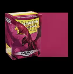 Dragon Shield 100 Standard Sz Deck Protector Matte Magenta Card Sleeves Shields - Image 2