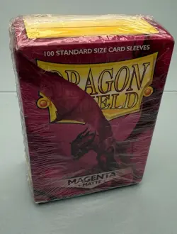 Dragon Shield 100 Standard Sz Deck Protector Matte Magenta Card Sleeves Shields - Image 5