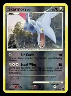 Skarmory 53/106 Reverse Holo Great Encounters Pokemon Card - 2 - Image 1