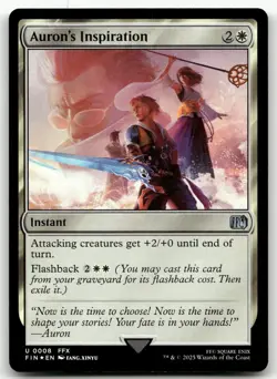Auron's Inspiration #8 (Foil) (NM) Final Fantasy FIN Magic MTG - Image 1