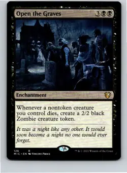 Magic the Gathering Open the Graves Commander: Innistrad: Midnight Hunt MTG - Image 1