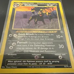The Pokemon Company Umbreon 32/75 Neo Discovery 2001 Unlimited Rare 70 HP - Image 3