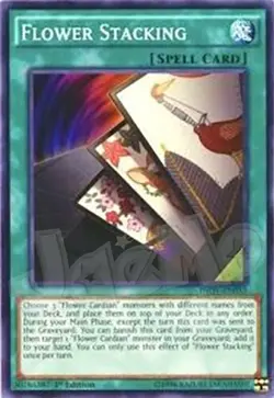 Yugioh - Flower Stacking - 1st Edition NM - Plus Free Holographic Card - Image 1