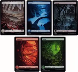 MTG Wilds of Eldraine Set of Full Art Lands (Common) - Image 1