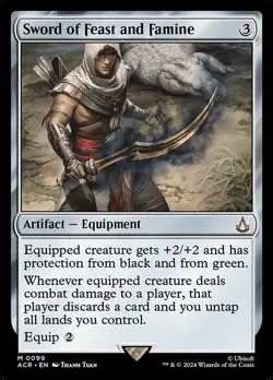 MTG - Sword of Feast and Famine - Assassins Creed - #99 - Foil - Image 1