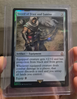 MTG - Sword of Feast and Famine - Assassins Creed - #99 - Foil - Image 2