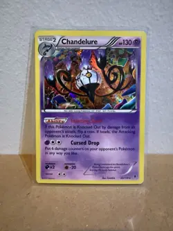 Chandelure 43/119 Holo Rare Pokemon TCG XY Phantom Forces - Image 1