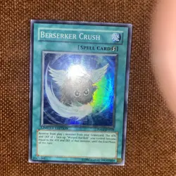 LIMITED EDITION BERSERKER CRUSH 1996 HA01-EN029 YUGIOH CARD mp - Image 1