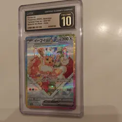 Pokemon Eevee ex 224/187 Terastal Fest Special Art Rare Holo CGC 10 Japanese - Image 1