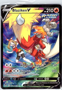 Blaziken V TG14/TG30 Holo V Rare Silver Tempest Trainer Gallery Pokemon Holo NM - Image 1