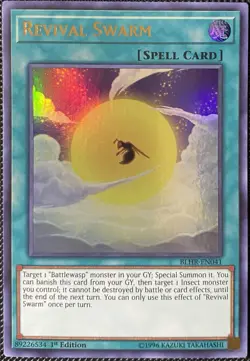 Revival Swarm BLHR-EN041 Battles of Legend: Hero's Revenge 1st Ed Yugioh Card - Image 1