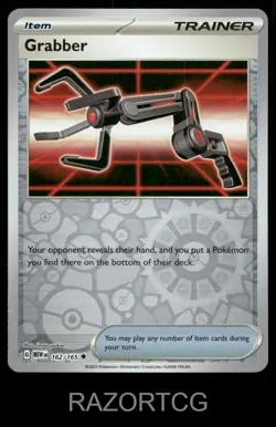 GRABBER 162/165 UC 151 POKEMON REVERSE HOLO NM/M - Image 1