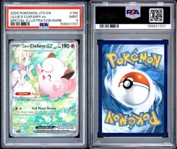 Lillie's Clefairy ex 184/159 Sv09 Journey Together SIR Holo PSA 9 Mint Pokemon - Image 3
