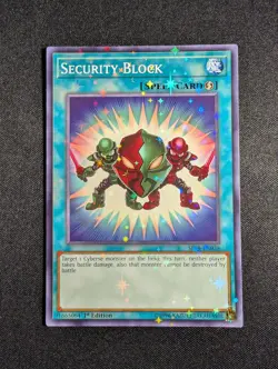 Yugioh - Security Block SP18-EN038 1st Editon Starfoil NM - Image 1