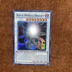 Yugioh! LP Black-Winged Dragon - DP11-EN016 - Super Rare - 1st Edition - Image 1