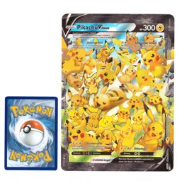 Pokemon XXL Jumbo Karte Pikachu V-UNION - Deutsch - SWSH139 Celebrations Promo - Image 1
