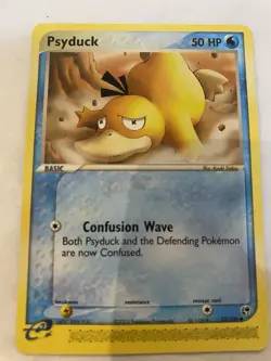 VINTAGE 2003 POKEMON PSYDUCK 73/100 EX SANDSTORM (E-SerIes) REGULAR - LP - Image 1