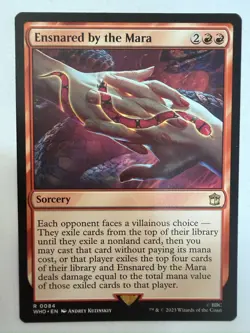 1x ENSNARED BY THE MARA - DOCTOR WHO - MTG - Magic the Gathering - Image 1