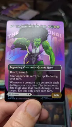 Jennifer Walters Sensational She Hulk FOIL NM Marvel Borderless MTG Magic MSH - Image 2