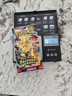 Ascended heroes booster pack Very heavy 22.8g (DEMI-GOD PACK HIGH PROBABILITY!) - Image 1