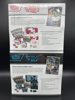LOT OF (2) POKEMON BLACK BOLT & WHITE FLARE ELITE TRAINER BOX ETB SV10.5 SEALED - Image 2