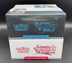 LOT OF (2) POKEMON BLACK BOLT & WHITE FLARE ELITE TRAINER BOX ETB SV10.5 SEALED - Image 3