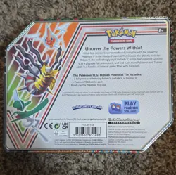 Pokemon TCG Hidden Potential Tin Rotom V Promo + Booster English 2022 6+ - Image 2