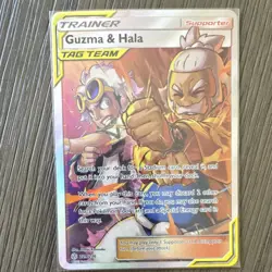Guzma & Hala 229/236 Cosmic Eclipse Full Art TAG TEAM Holo Ultra Rare English - Image 1