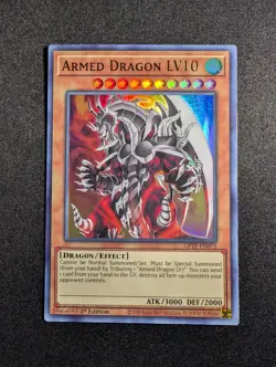 Yugioh - Armed Dragon LV10 GFTP-EN075 1st Editon Ultra Rare NM - Image 1